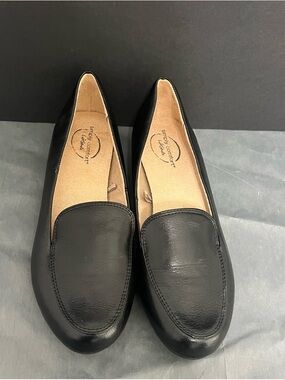 Life Stride Black Slip-On Loafers for Women